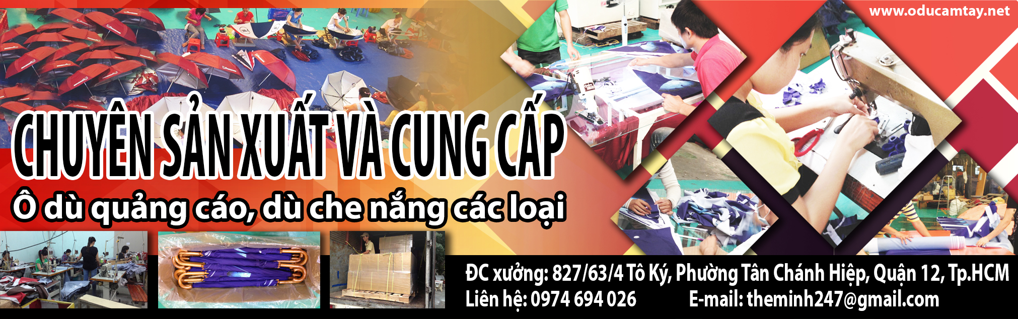 xưởng sản xuất ô dù cầm tay